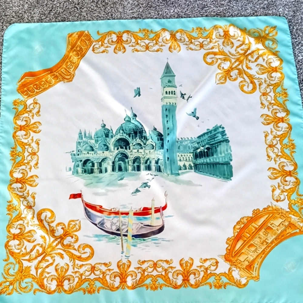 100% Silk Fabris Venezia Scarf made in Italy